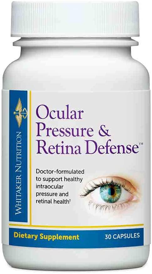 Imagen de suplemento para la presión ocular y defensa de la retina del Dr. Whitaker