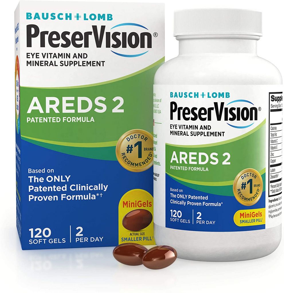 Imagen del suplemento de vitaminas y minerales PreserVision AREDS 2